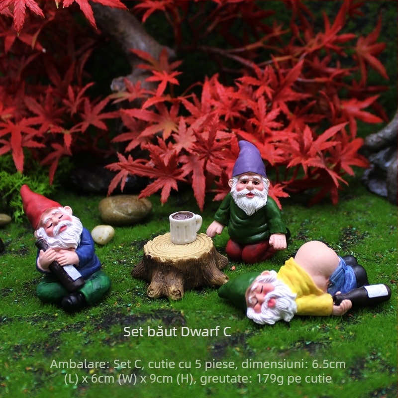Figară gnom din rășină pentru grădină — personalizată, decor elf, Brand Escape Bottle, Categorie: Personaje, Ambalare: set carton