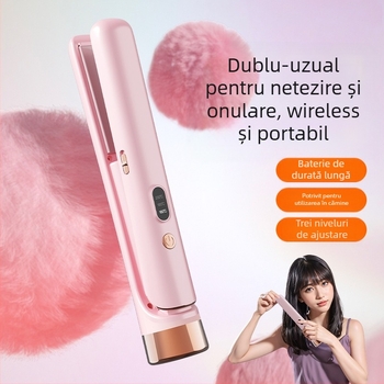 Ondulator și placă de îndreptare pentru păr, USB reîncărcabil, dual-use, 220V, 25W, 300 g, Modelul 001