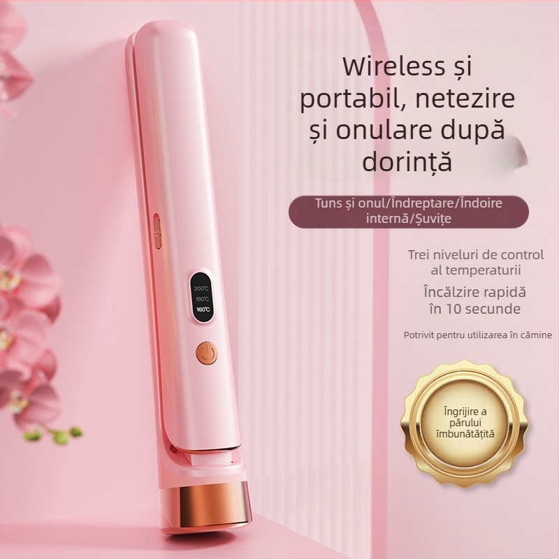 Ondulator și placă de îndreptare pentru păr, USB reîncărcabil, dual-use, 220V, 25W, 300 g, Modelul 001