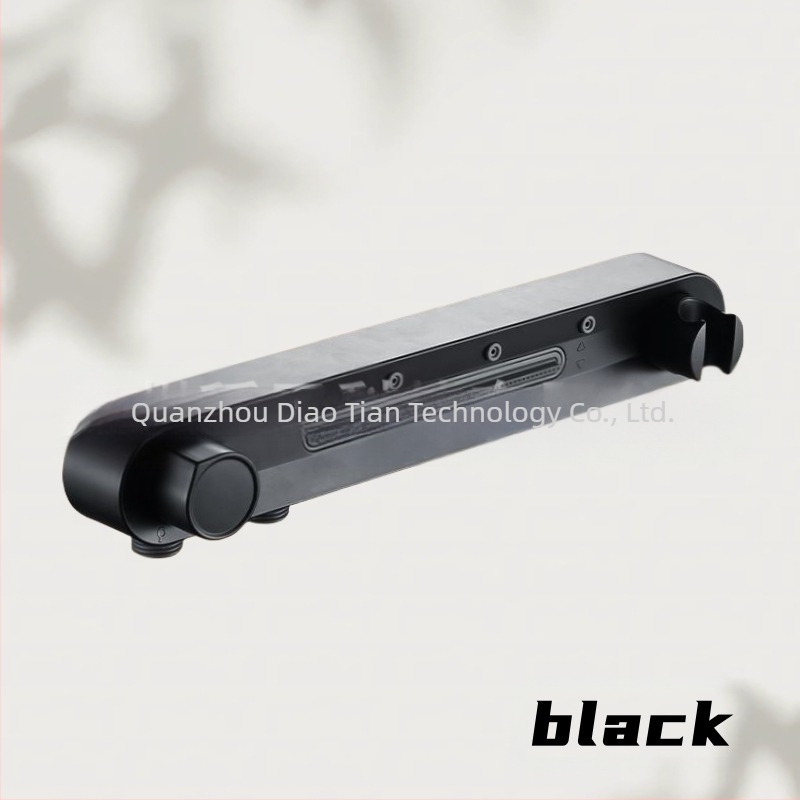 Set duș manual cu suport | funcții: pulverizare la talie, masaj, ploaie, bule, înfrumusețare | Material: plastic; Stil: modern; Montaj: pe perete, fără găuri