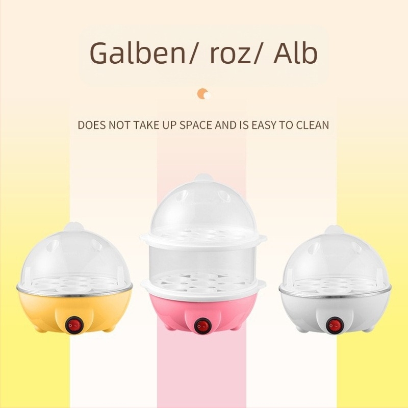 Aburitor electric pentru ouă, capacitate 7+ ouă, 110/220V, 50Hz, 350W