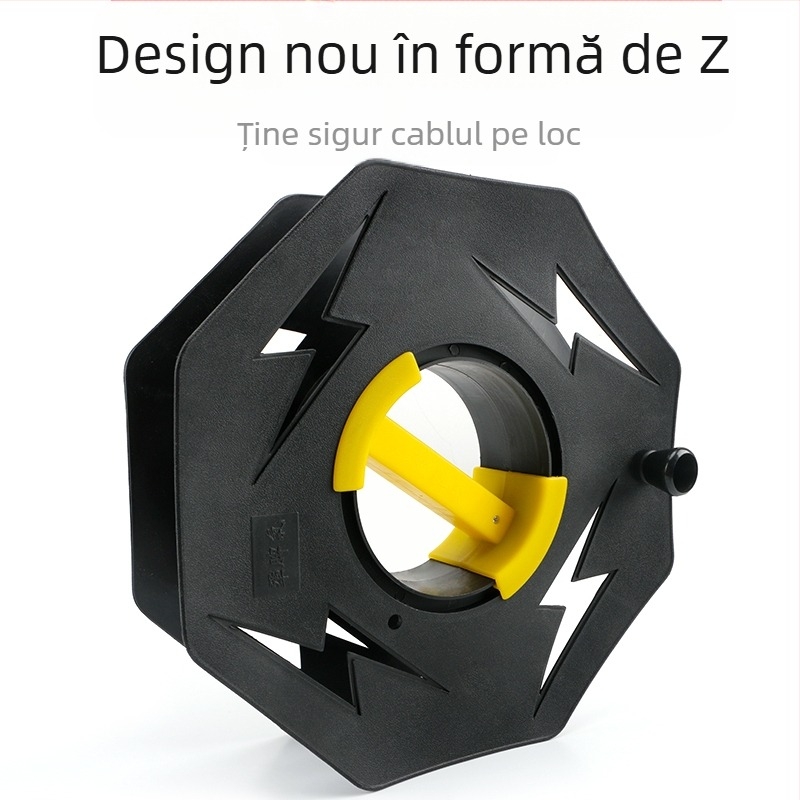 Rulou portabil pentru cabluri — tambur gol cu funcție de înfășurare, izolație până la 1000V, format britanic/metric