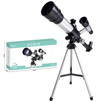 Telescop astronomic pentru copii – versiune pentru elevi, corp din aliaj, observații stelare în înaltă definiție, set științific electric educațional de fizică, DIY-friendly, multifuncțional, pentru 7–14 ani