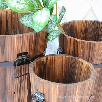 Ghiveci din lemn pentru suculente, handmade, stil pastoral retro, potrivit pentru suculente, brand Jun Zhen