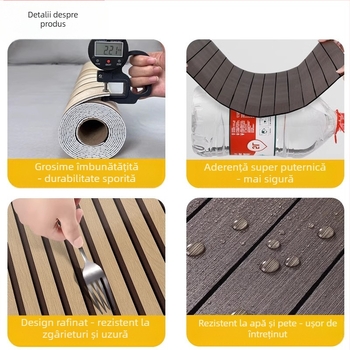 Panouri decorative autoadezive, impermeabile pentru sufragerie – panouri de perete ce imită aluminiu-plastik