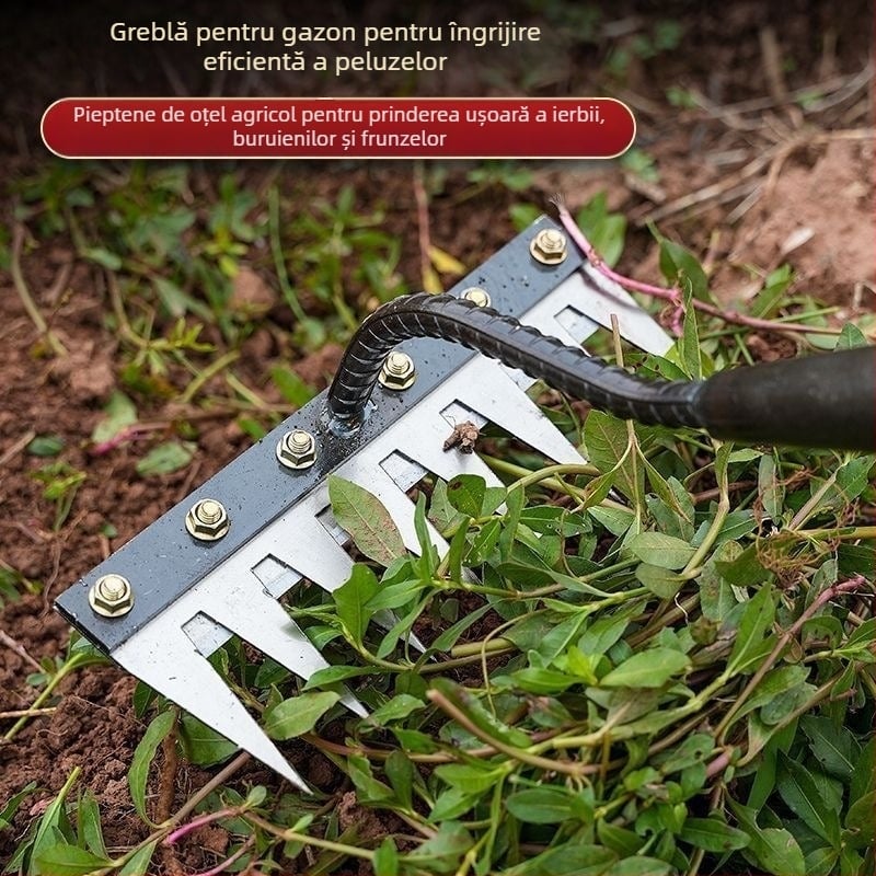 Blacksmith Bull Unealtă multifuncțională pentru plivit — dinți demontabili pentru plivire, plug pentru arat solul, cultivator de grădină, suport pentru personalizare