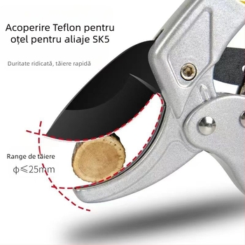 Foarfec de tăiat crengi din oțel inoxidabil – robuste, unealtă de grădină multifuncțională pentru tăierea crengilor și a fructelor