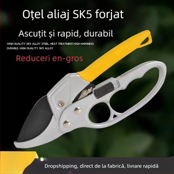Foarfec de tăiat crengi din oțel inoxidabil – robuste, unealtă de grădină multifuncțională pentru tăierea crengilor și a fructelor