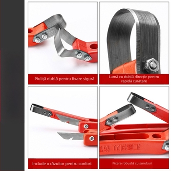 Cuțit multifuncțional pentru îndepărtarea scoarței de pe pomi fructiferi, cu cârlig