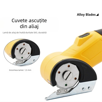 Foarfece electrice pentru țesături și piele, baterie litiu reîncărcabilă, 3.6V, tăiere rapidă