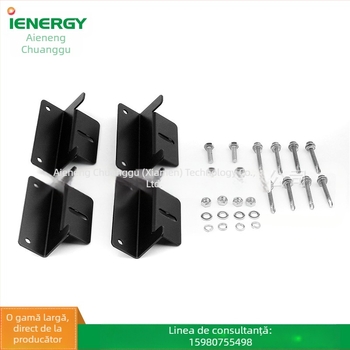 Suport pentru panou solar pentru RV, tip Z, din aliaj de aluminiu, ștanțat, greutate 0.28 kg, ambalaj 4 buc.