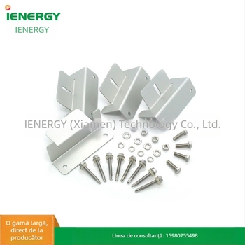 Suport pentru panou solar pentru RV, tip Z, din aliaj de aluminiu, ștanțat, greutate 0.28 kg, ambalaj 4 buc.