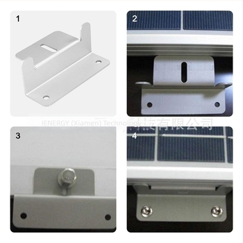 Suport pentru panou solar pentru RV, tip Z, din aliaj de aluminiu, ștanțat, greutate 0.28 kg, ambalaj 4 buc.