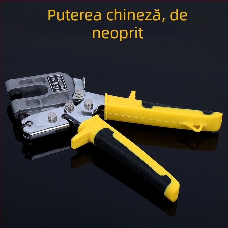 Clește pentru găurit plafon pentru șină din oțel ușor – economie de efort, fără nituri, set profesional complet