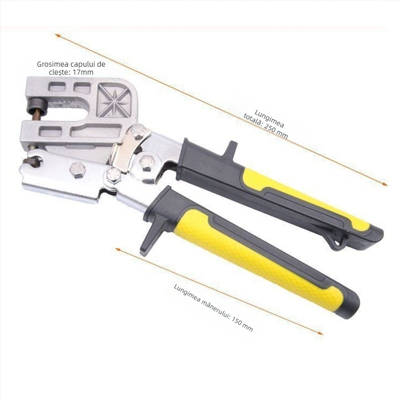 Clește pentru găurit plafon pentru șină din oțel ușor – economie de efort, fără nituri, set profesional complet