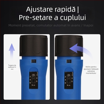 Șurubelniță cu cuplu presetat, reglabil – Hemu, corp din oțel carbon
