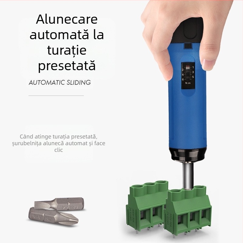 Șurubelniță cu cuplu presetat, reglabil – Hemu, corp din oțel carbon