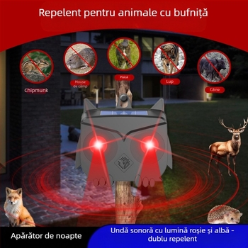 Repulsor ultrasonic pentru animale P666 – deterent pentru șoareci, Reîncărcabil, 200 kHz, 5 W, Carcasă PC/ABS