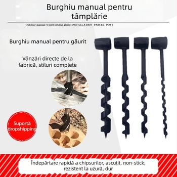 Hengsheng Burghiu elicoidal pentru lemn – manual, cu lungime extinsă, pentru utilizare în aer liber