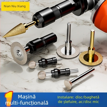 Capă de conversie Tip 100 pentru șlefuitor drept — mandrină 3 mm/6 mm, oțel, Xinshi Hardware