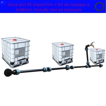 Conector de valve pentru butoi IBC cu cot de grădină, cuplare filetată, nipple din cupru, seria 4 tone