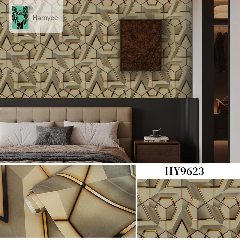 Tapet autoadeziv 3D geometric – material PVC, strat PVC, stil decorativ cu efect special, lux ușor
