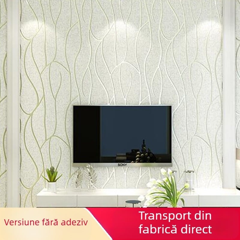 Tapet de perete Saint Baroque, efect 3D, fibră nețesută, stil european, design modern minimalist, origine Xi'an, China