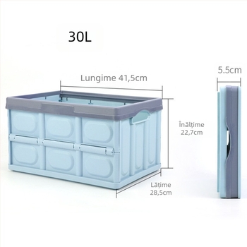 Organizator pliabil pentru portbagaj – 55L, impermeabil, spațiu de depozitare interior multifuncțional