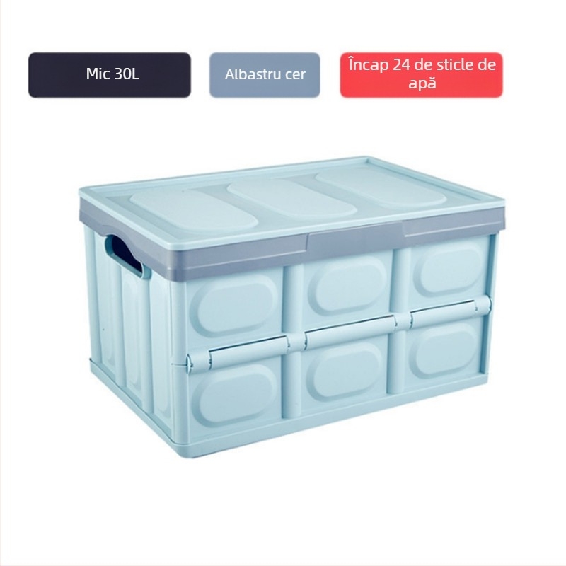 Organizator pliabil pentru portbagaj – 55L, impermeabil, spațiu de depozitare interior multifuncțional