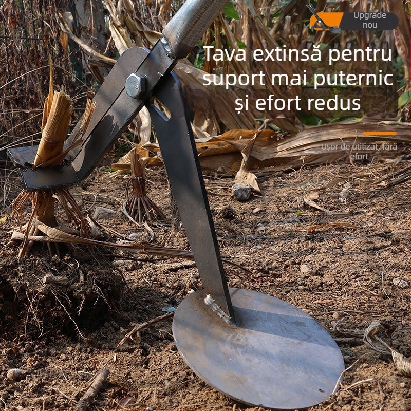 Unealtă de smuls tulpini pentru agricultură: eficientă pentru îndepărtarea tulpinilor din manioc (cassava), vinete, bumbac, tutun, rădăcini de porumb și ardei iute