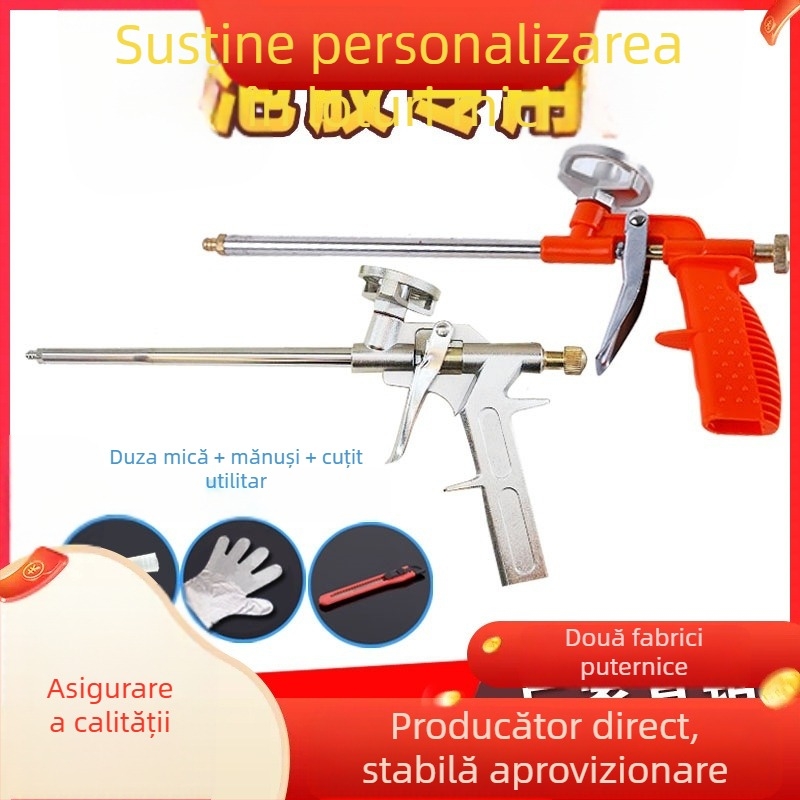 Pistol din metal integral pentru spumă poliuretanică, pentru etanșare; pistol de spumă / adeziv