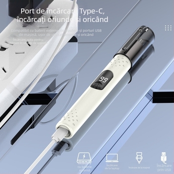 Trimmer electric pentru nas cu carcasa din ABS, lamă detașabilă pentru spălare sub apă, reîncărcabil, lavabil