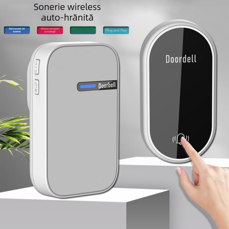 Sonerie de interior pentru casă, alimentare autonomă, rază de acțiune 200 m, LC06B, 38 tonalități, 0,25 W, 220 V