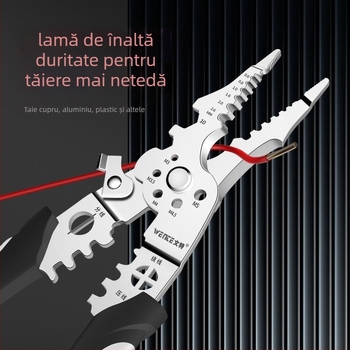 Clește 21 în 1 pentru dezizolarea cablurilor – pentru electricieni, unealtă industrială de dezizolare și crimpare