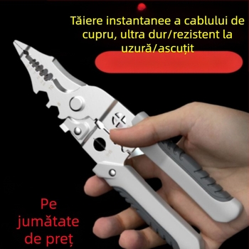 Clește 21 în 1 pentru dezizolarea cablurilor – pentru electricieni, unealtă industrială de dezizolare și crimpare