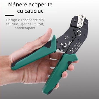 Topson Clești sertizoare cu mecanism ratchet - tip  țeavă pentru terminale goale, oțel de înalt carbon, greutate 0.38