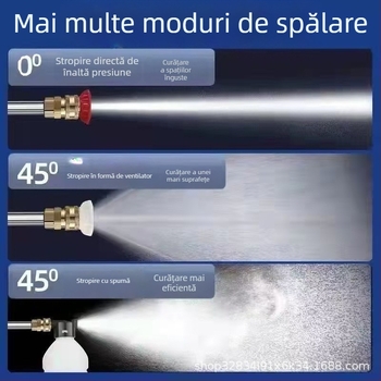 Jinbodi Sistemă de spălare auto fără fir, baterie cu litiu, duș portabil de înaltă presiune, 30 bar, rază de pulverizare 6 m, potrivită pentru spălat mașini, udarea plantelor și pulverizarea pesticidelor