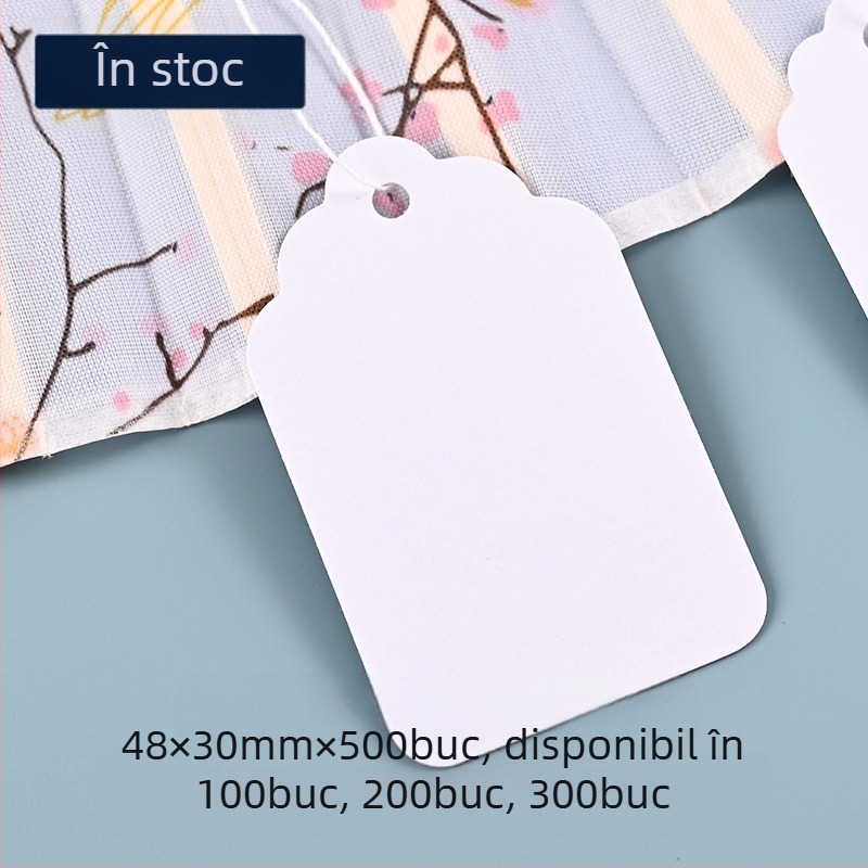 Etichete de preț din hârtie kraft cu sfoară, personalizabile, imprimare offset, pentru supermarketuri