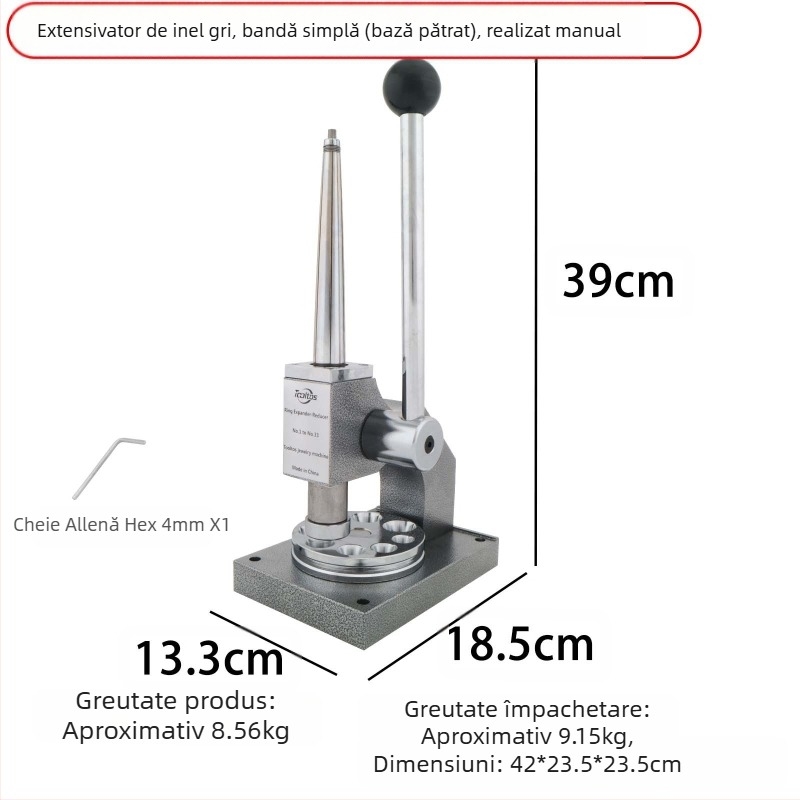 CNSTZBC Unealtă de reglare a mărimii inelului - versiune manuală, mecanism cu tijă unică și tijă dublă; Model HXF3300300; Nr tijă HXF3300270; Nr șasiu HXF3300060
