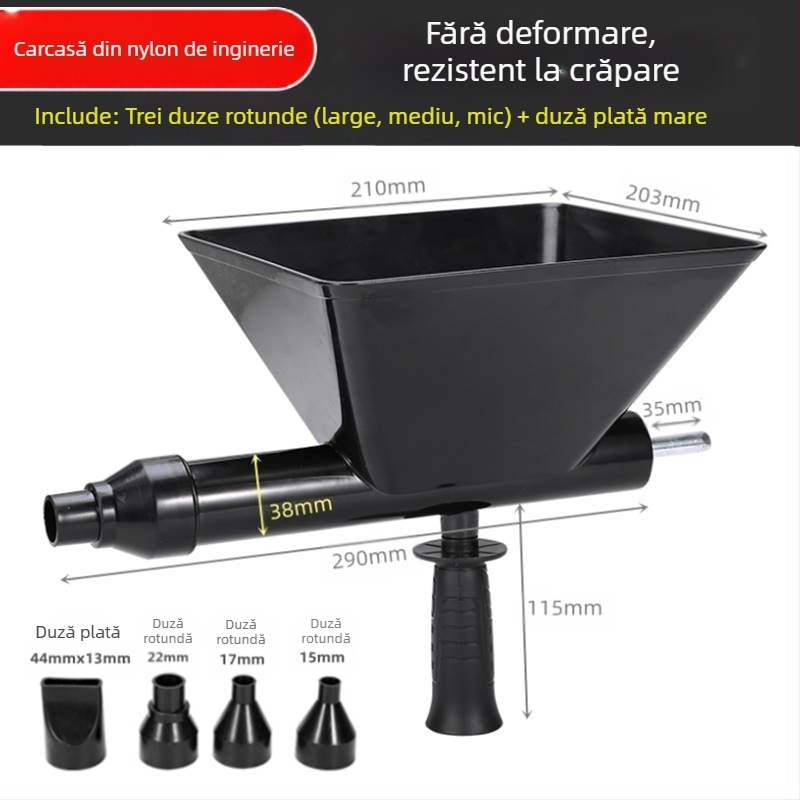 Pistol electric pentru rosturi cu ciment pentru uși și ferestre – dispozitiv de etanșare cu ciment, complet automat