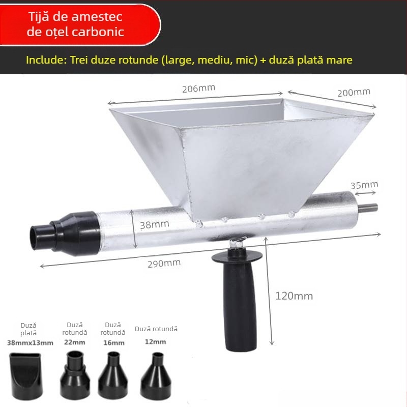 Pistol electric pentru rosturi cu ciment pentru uși și ferestre – dispozitiv de etanșare cu ciment, complet automat