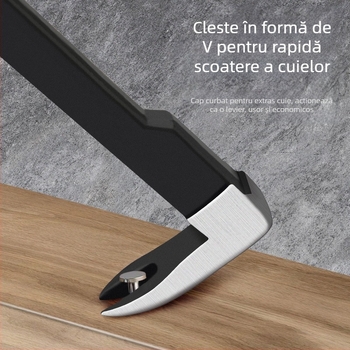 xTuosen Crowbar cu capăt dublu – horn nail remover, oțel carbon, tâmplărie, utilizare casnică