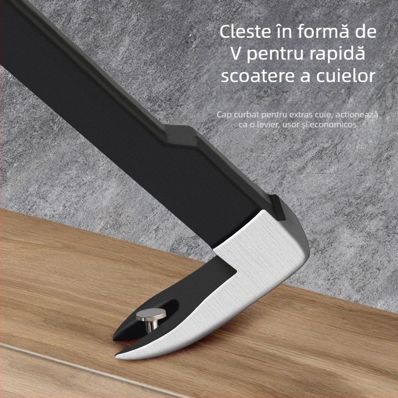 xTuosen Crowbar cu capăt dublu – horn nail remover, oțel carbon, tâmplărie, utilizare casnică