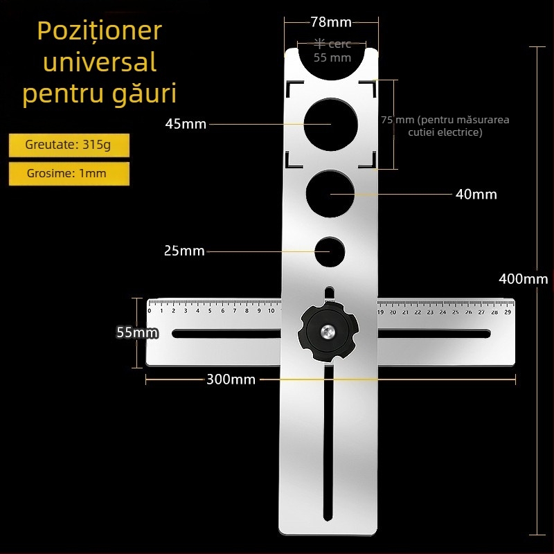 Unealtă pentru zimțarea plăcilor, unghi 45°, precizie înaltă, modelul A1, marcă Other