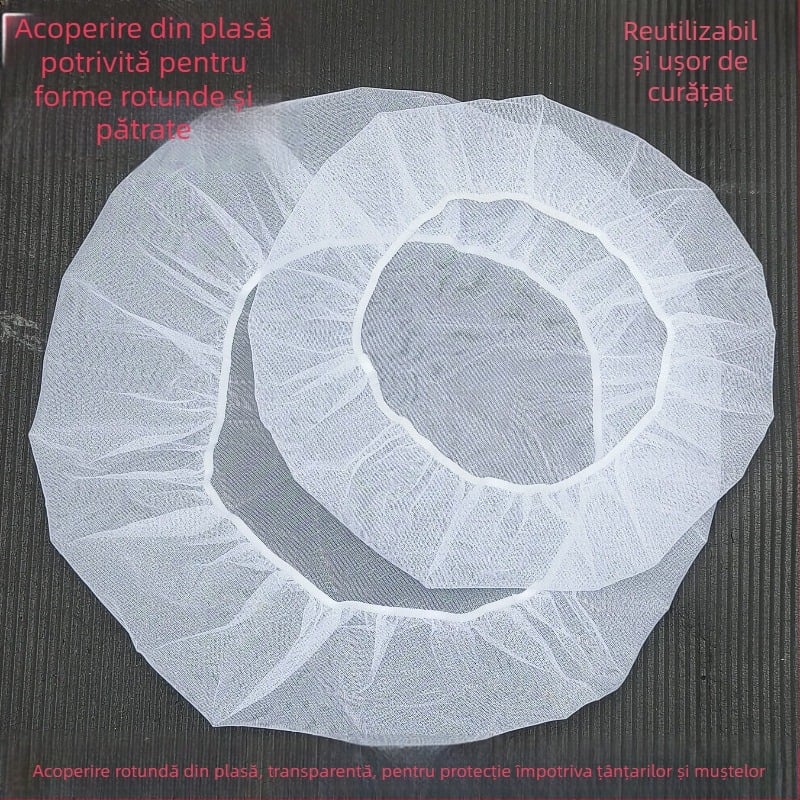 Capac din plasă anti-țânțari pentru găleata de saramură – PVC, respirabil, lavabil, design modern minimalist