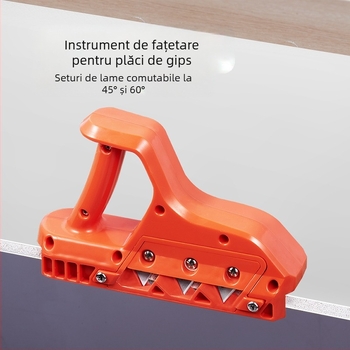 Unealtă V pentru plăci de gips: tăiere 45°/60°, lame cu 3 muchii, prelucrare multiunghiulară, 20 lame originale