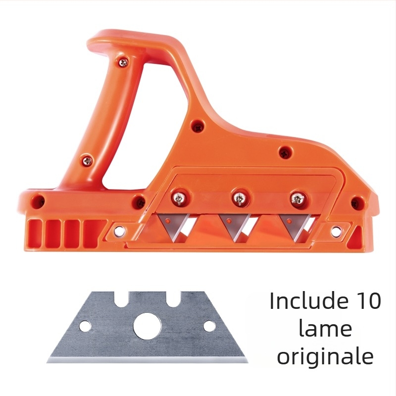 Unealtă V pentru plăci de gips: tăiere 45°/60°, lame cu 3 muchii, prelucrare multiunghiulară, 20 lame originale