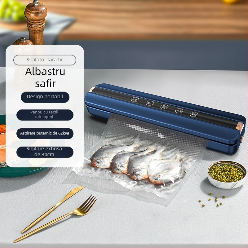 Mini sigilator de vid fără fir, reîncărcabil, carcasă ABS, capacitate 500–1000 ml, model 818, aparat de bucătărie