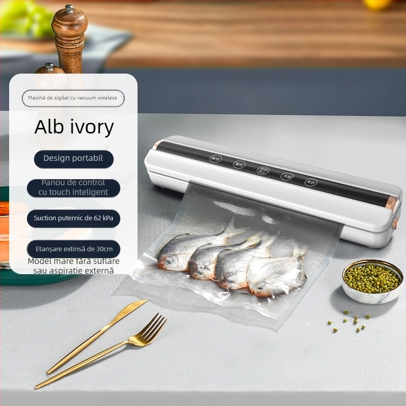 Mini sigilator de vid fără fir, reîncărcabil, carcasă ABS, capacitate 500–1000 ml, model 818, aparat de bucătărie