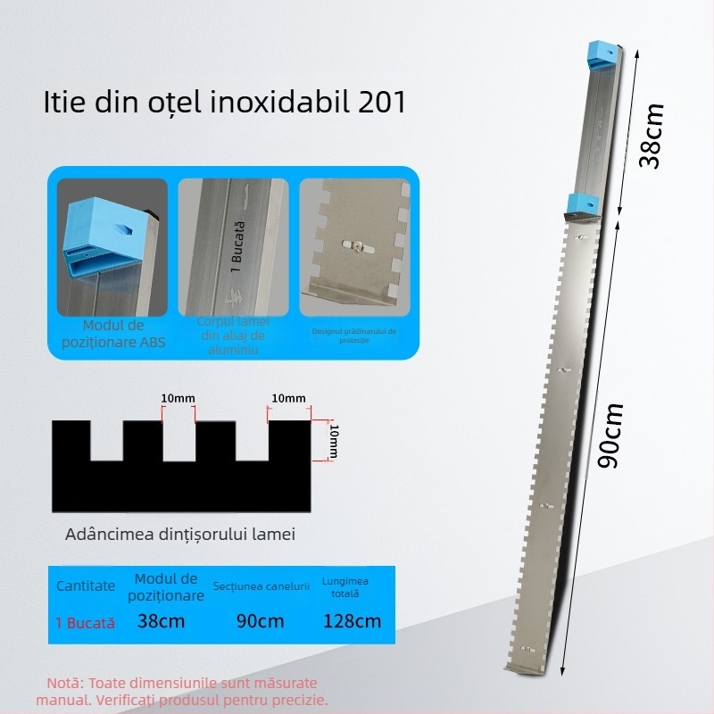 Unealtă pentru montarea plăcilor cu nivelă de perete și mistrie pentru zidărie – destinată construcțiilor; Brand There Is Spring; Origine: China continentală